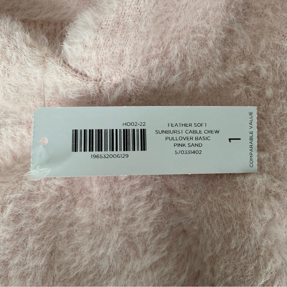 chicos pink fuzzy sweater (new w tags) - Picture 4 of 4